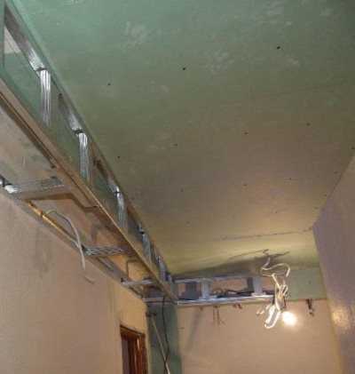 Потолок из гипсокартона в ванной - основные требования к монтажу