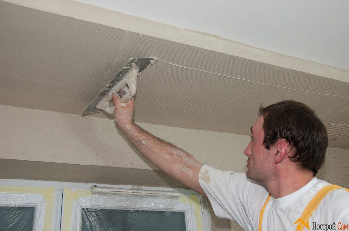 Как правильно шпаклевать потолок - технология и полезные советы