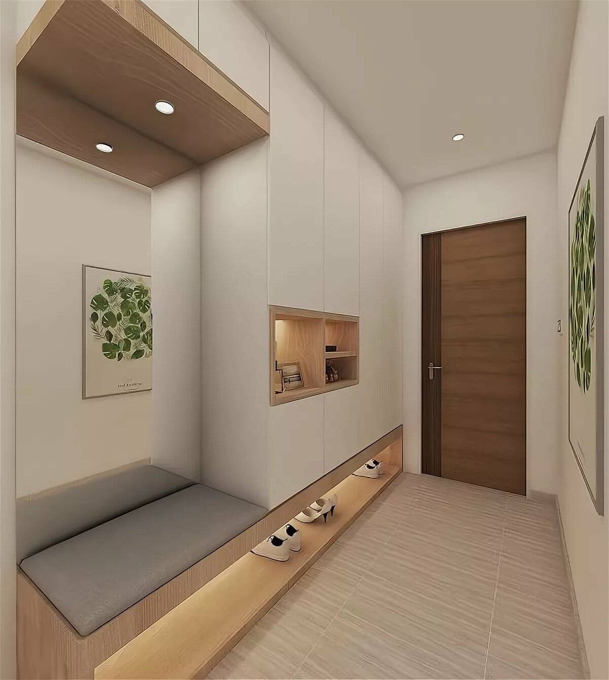 Дизайн узкой прихожей - фото реальные в квартире