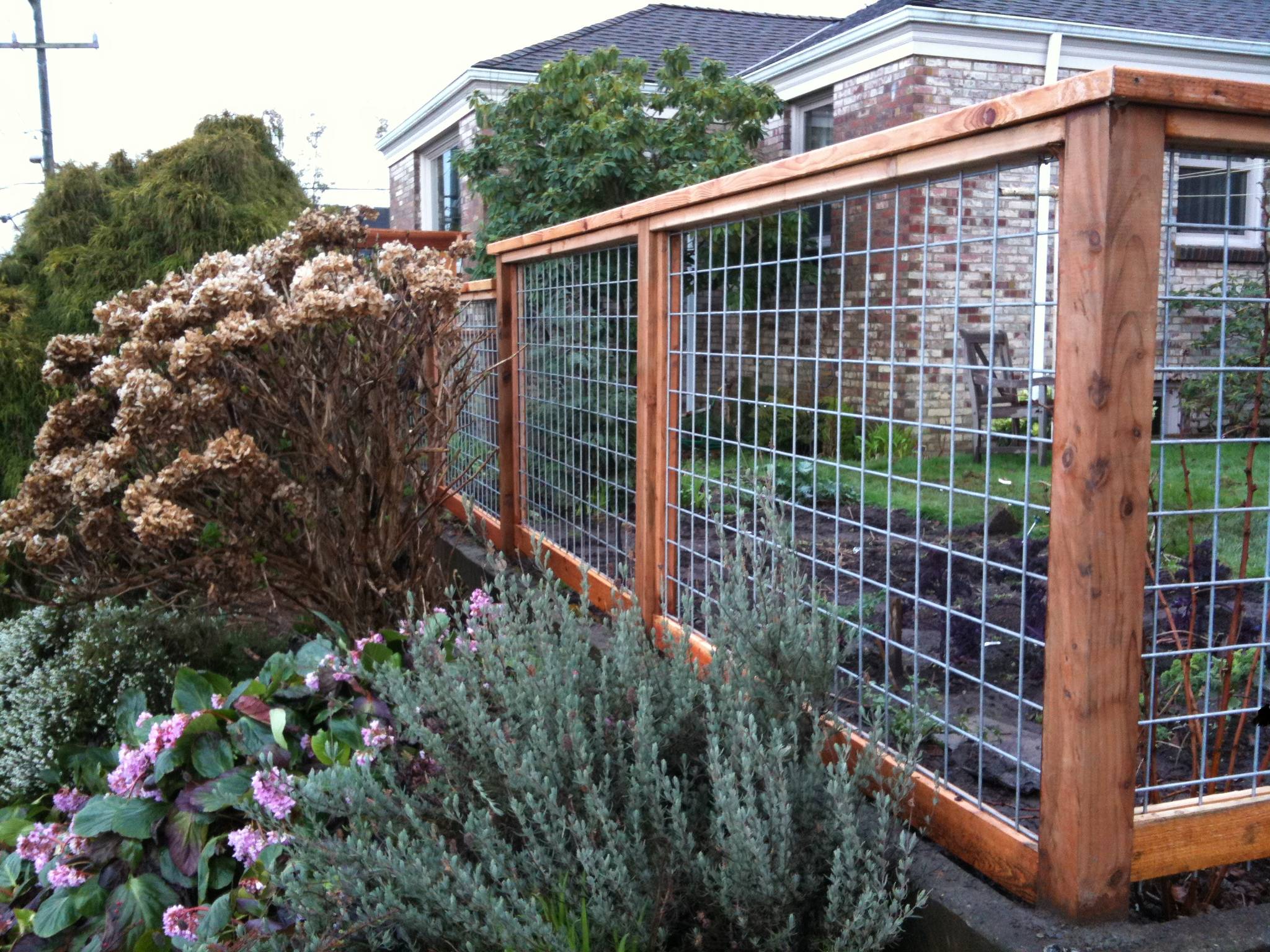 Огородить участок сеткой. Красивый забор из сетк. Забор из сетки и дерева комбинированный. Красивые заборы для дачи. Ограждение для дачи из сетки.