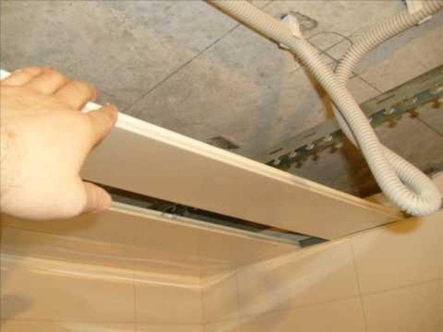 Реечный потолок в ванной комнате - строение, разновидности, монтаж своими руками с фото инструкцией