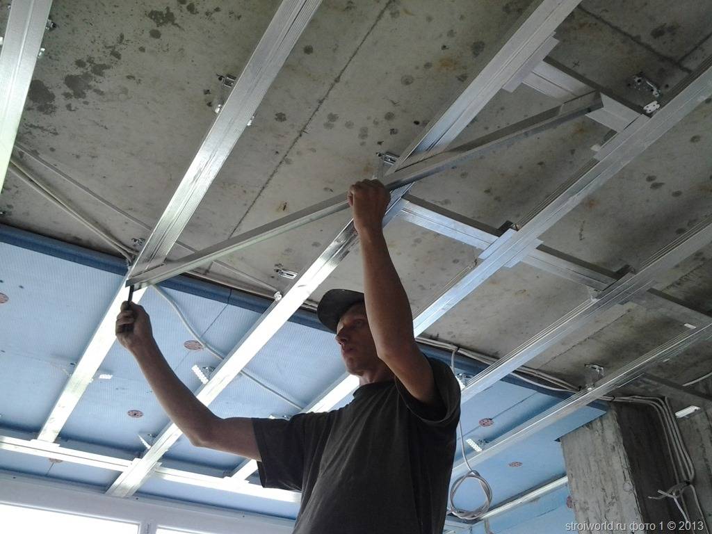 Монтаж подвесного потолка из гипсокартона своими руками