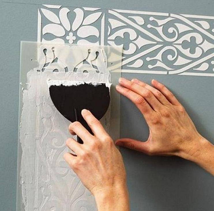Как сделать трафарет для покраски стен своими руками