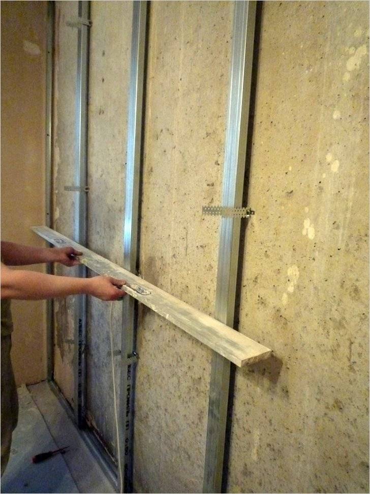 Выравнивание стен гипсокартоном: подробная инструкция каркасного и бескаркасного метода установки листов + финишная отделка стены